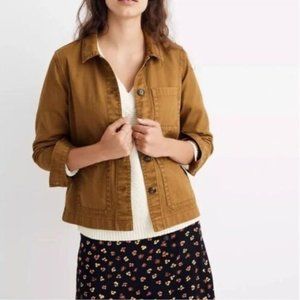 Madewell Garment-Dyed Ashwood Chore Coat - size medium